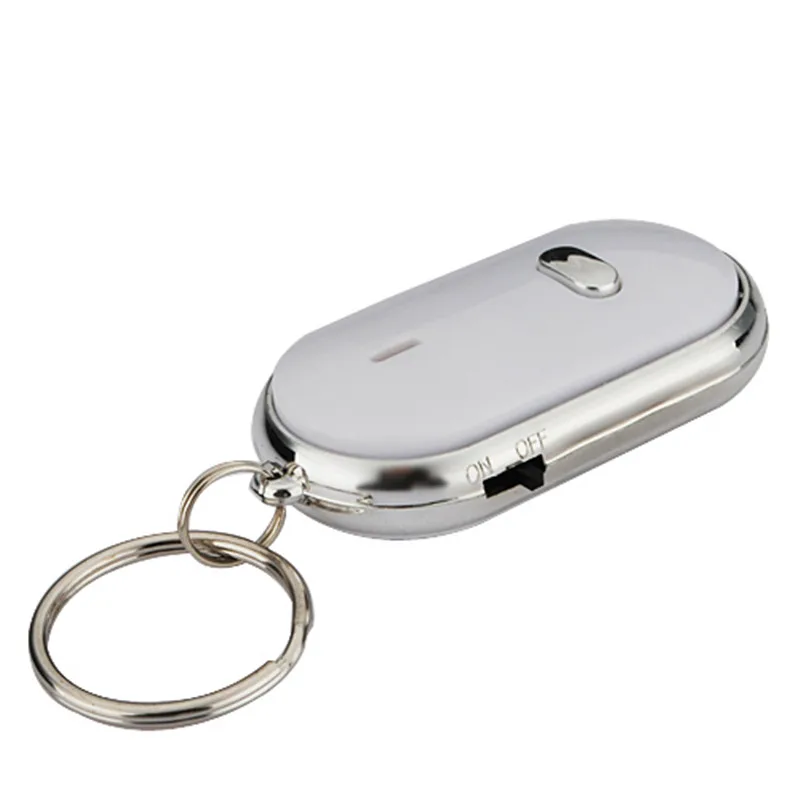 1 шт. светодиодный светильник фонарь пульт ДУ со звуковым управлением Lost Key Finder Locator брелок для ключей с локатором брелок со свистком хлопки