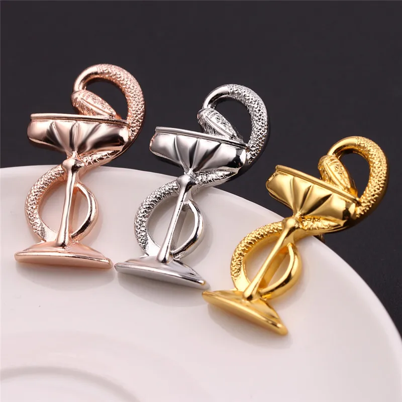Wine Glass Snake Brooch Pin Alloy Enamel Female Party Lapel Women Hijab Up Brooches Pins | Украшения и аксессуары
