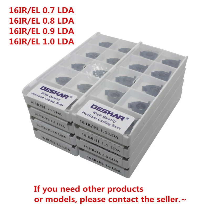 

DESKAR 16IR/EL 0,7 LDA ~ 16IR/EL 0,8 LDA ~ 16IR/EL 0,9 LDA ~ 16IR/EL 1,0 LDA карбидная Поворотная вставка, режущие вставки, слот для лезвия