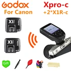 Godox Xpro-C HSS E-TTL Беспроводная вспышка триггера для Canon + 2 * X1R-C для вспышки V860II-C TT685 TT600 SK400II TT350 AD600Pro