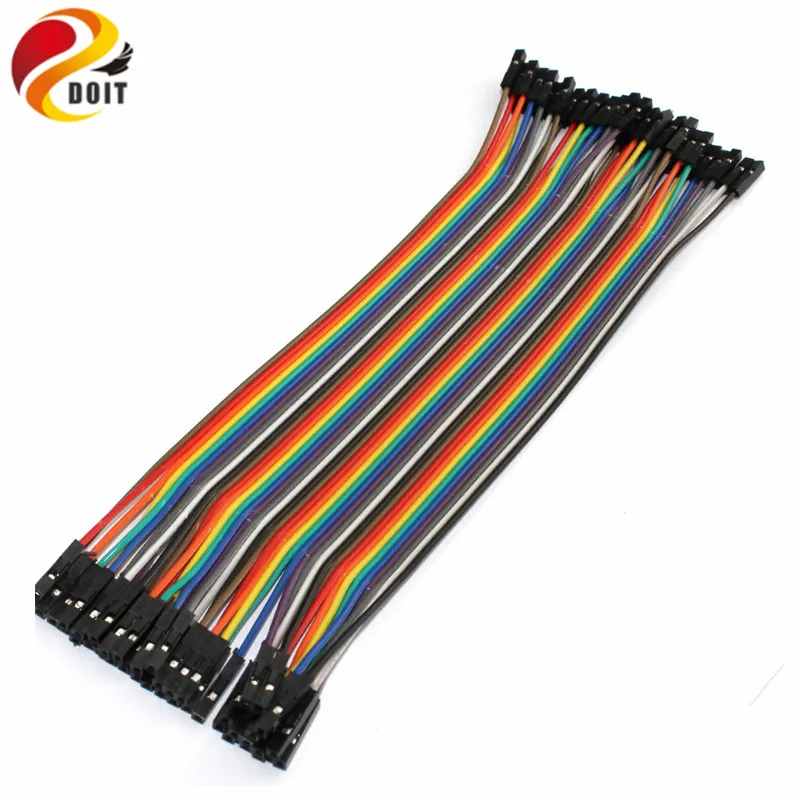 40 шт. кабель Dupont перемычка провод линия Женский 20 см 1 P-1 P для Arduino | Игрушки и хобби