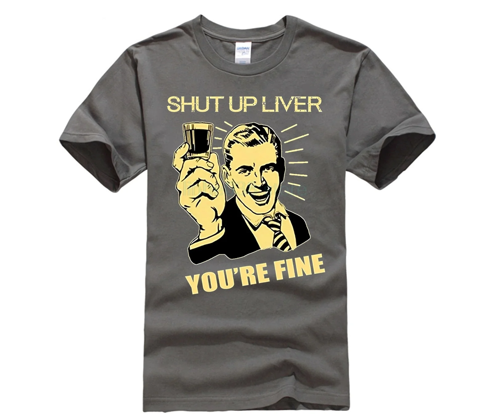 Shut Up Liver Youre тонкая забавная Алкогольная футболка на заказ с коротким рукавом
