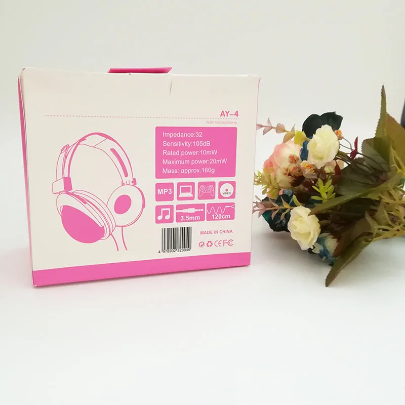 Fodabale Наушники мультфильм Hello Kitty Дети прекрасный наушники для мобильного