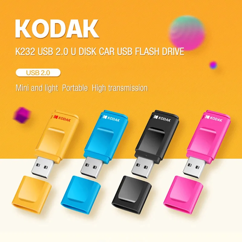 Kodak K232 Multicolor plastic USB Flash Drive USB2.0 pendrive 16GB 32GB 64GB Memory stick U Disk | Компьютеры и офис