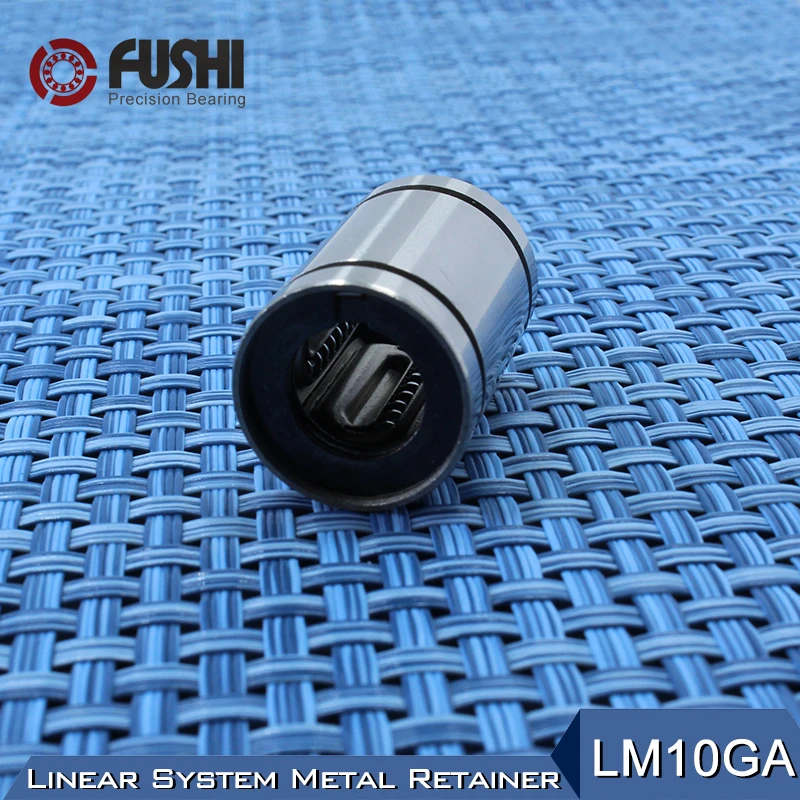 Линейные шарикоподшипники LM10GA, 10x19x29 мм (1 шт.), Металлический Стальной Фиксатор с ЧПУ, линейная втулка, LM10UU, вал 10 мм, подшипник LM10 GA