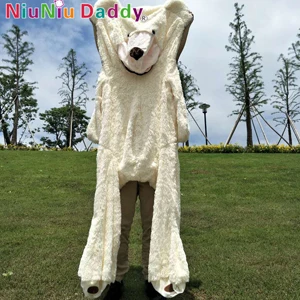 Niuniu Daddy 80 см до 260 см гигантский плюшевый медвежонок из кожи, набивной Американский медведь, полуфабрикат, USA Bearskin - Цвет: white