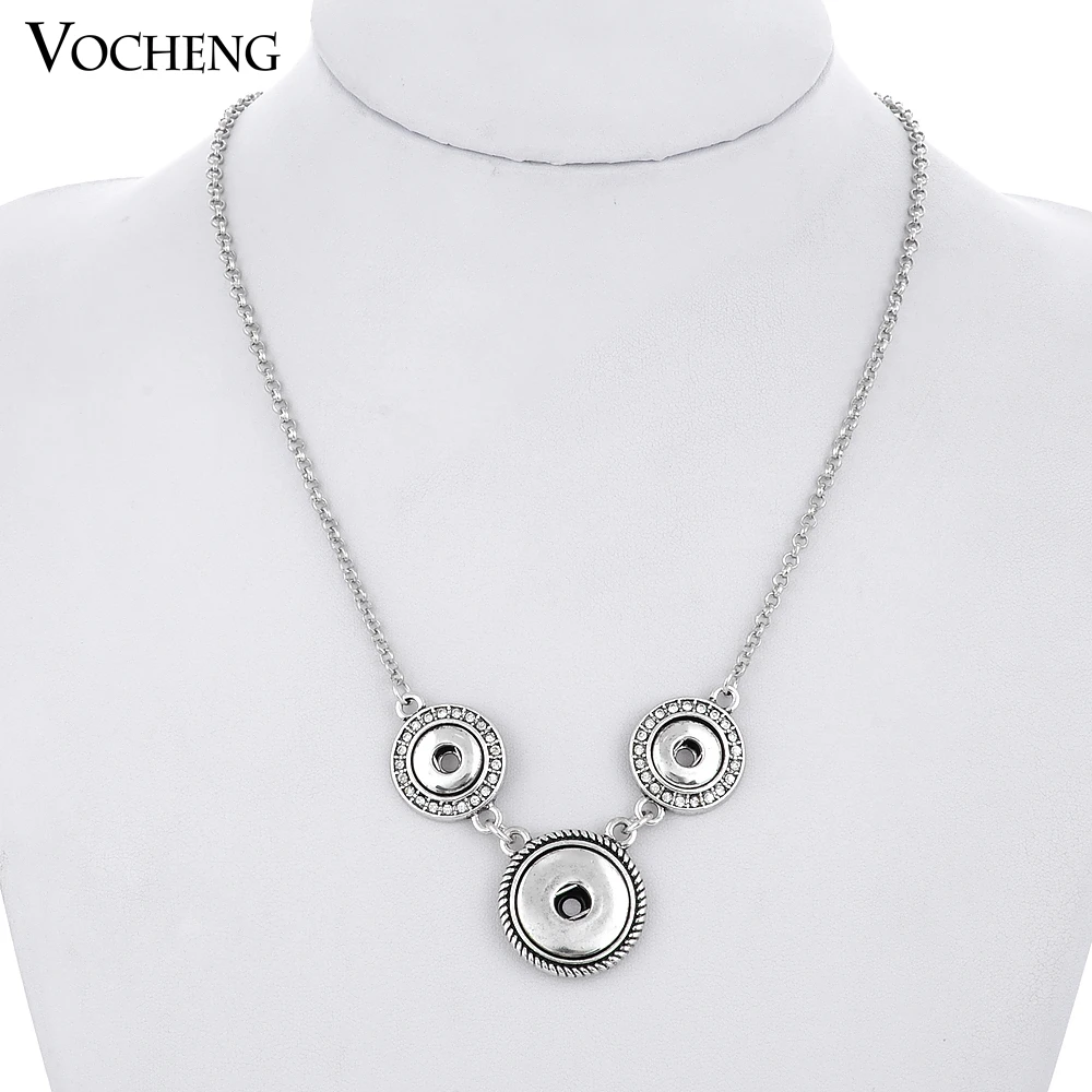 

10pcs/lot Vocheng Snap Button Charm Combo Necklace Fit 18mm&12mm NN-309*10 Free Shipping