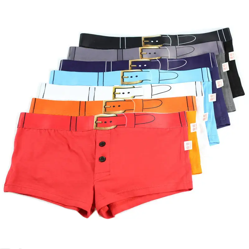 3D Printed Boxer Shorts Men Underwear Cotton Boxershorts Bulge Pouch Trunks Underpants Breathable Shorts Homme Cuecas 7pcs/lot