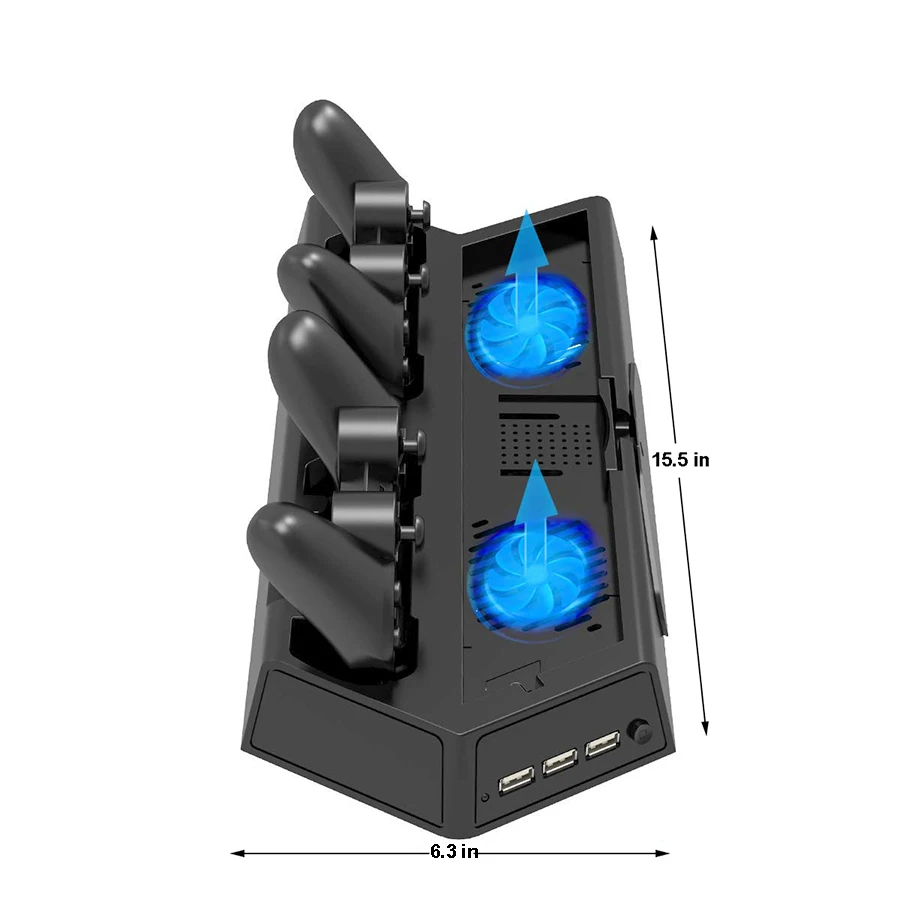 PS4 Slim/Pro универсальная вертикальная подставка с двойной контроллер Зарядное