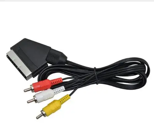 Высококачественный аудио-видео кабель 1 8 м RGB Scart на 3 RCA для NES FC | Электроника