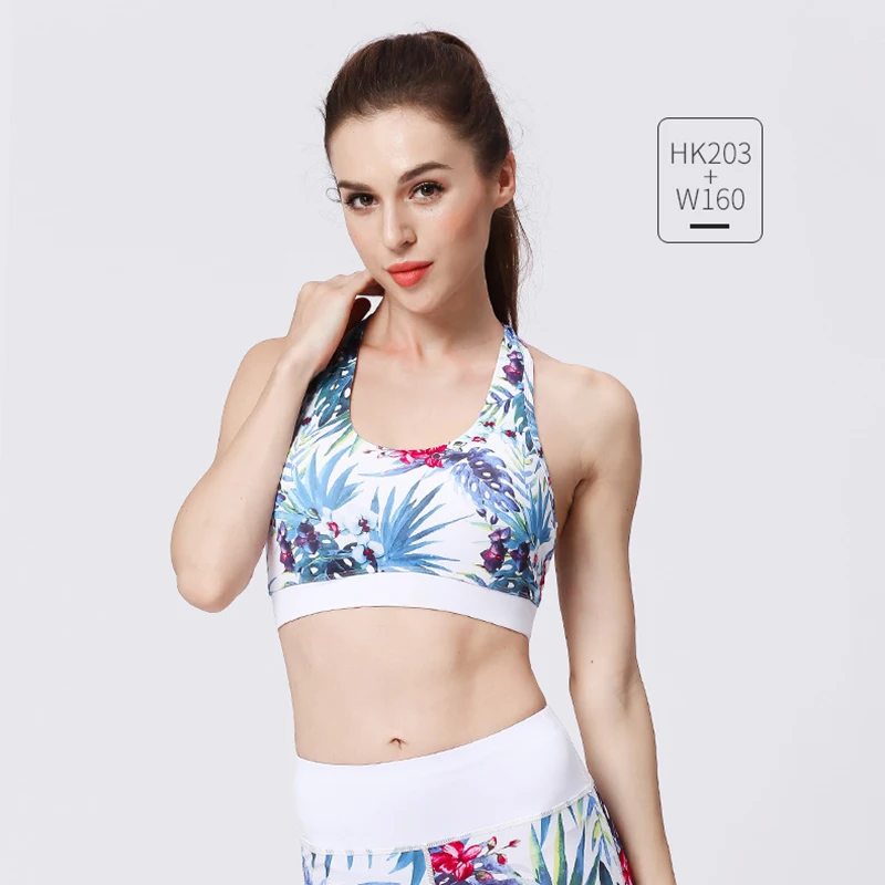 Fitness Yoga Set Women Halter Sleeveless Mesh Leggings Suits Running Workout Gym Wear Tight Slim Training Suit | Спорт и развлечения