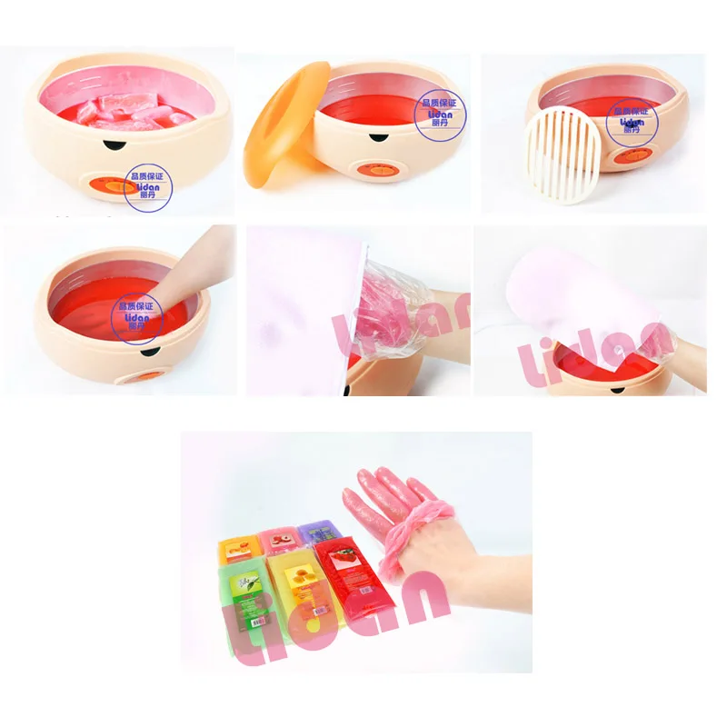 Парафиновый воск LIDAN Rose red 450 г ванночка для дизайна ногтей инструмент ухода за