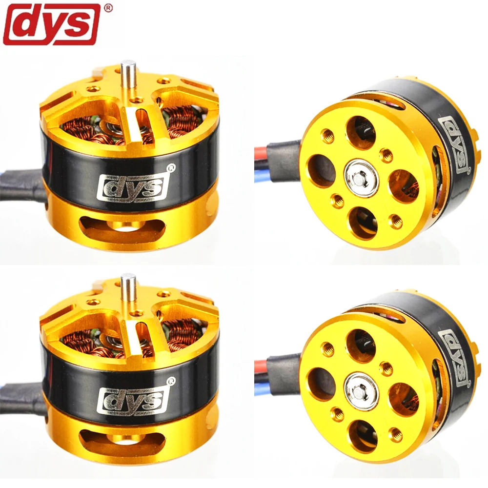 4 шт./лот DYS BE1806 2300KV 1400KV бесщеточный мотор 2 3S для мини мультикоптеров RC самолет