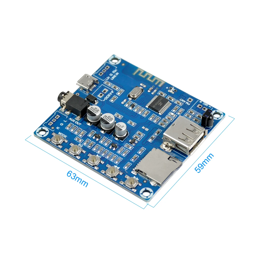 Aiyima Bluetooth аудио получения декодер доска MP3 декодирования плеер Поддержка FM U диск