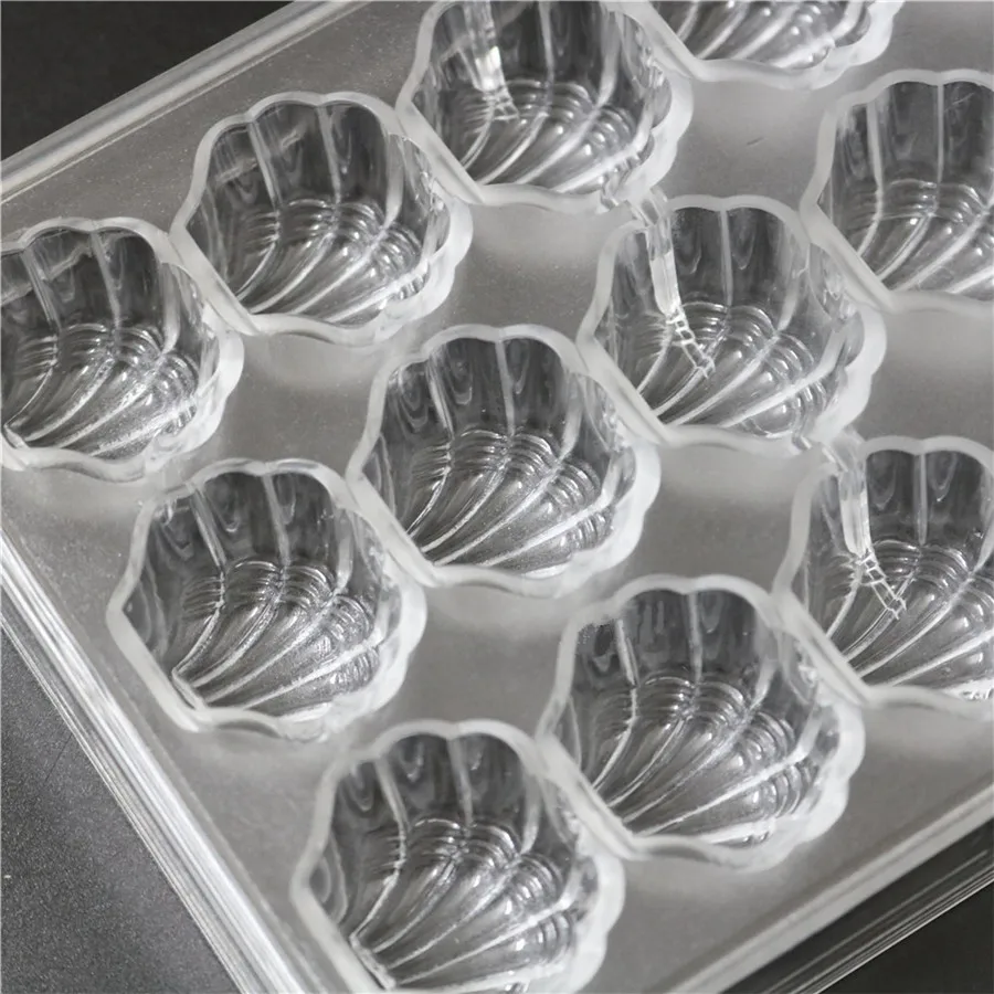 Поликарбонатные формы для шоколада 24 полости в форме ракушки|polycarbonate mold|polycarbonate