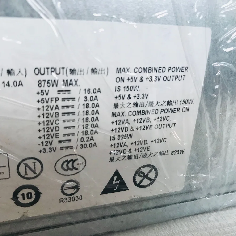 Адаптер переменного тока для Lenovo PSU 280W 54Y8853 SP50A33615 54Y8900 54Y8902 FSP280-PA ATX источник