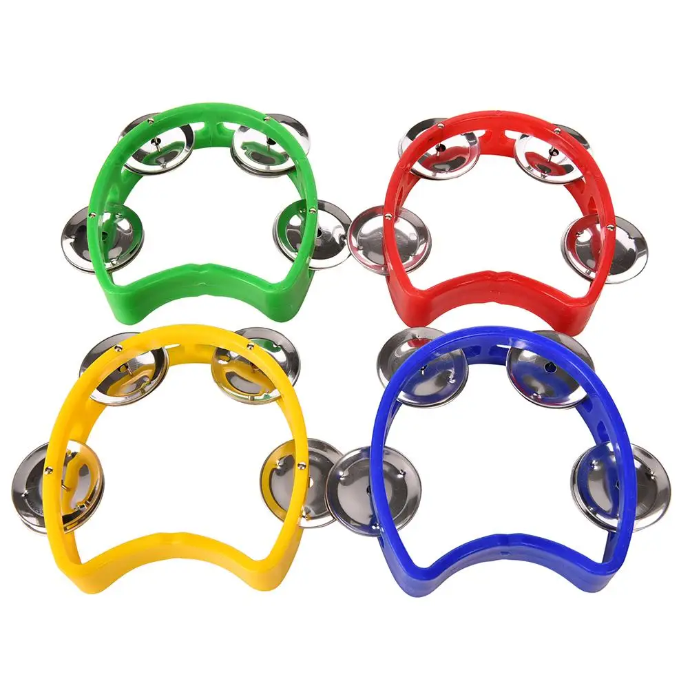 

1Pcs New Kids Rattle Toddler Music Toy Plastic Hand Jingle Shaking Bell Baby toys Random colors