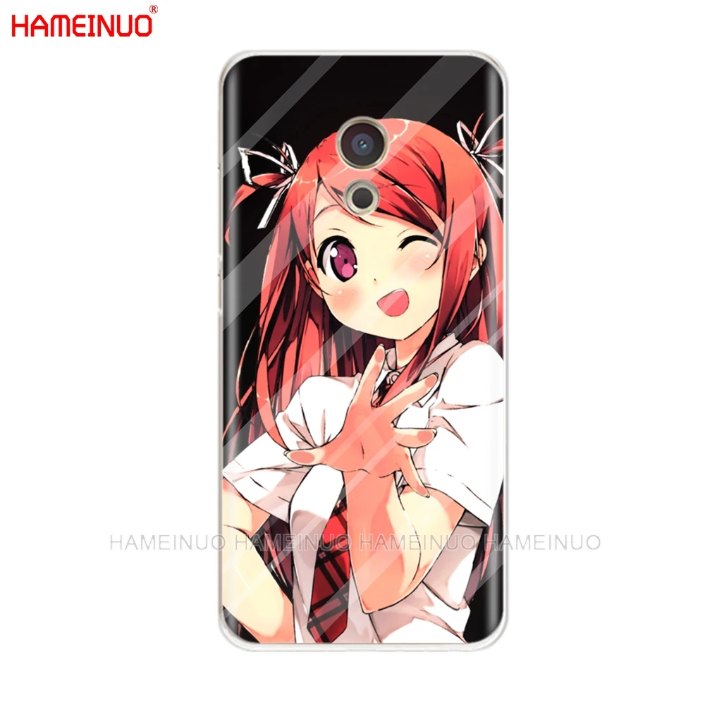 HAMEINUO Locked In The Screen Anime Girl Cover phone Case for Meizu M6 M5 M5S M2 M3 M3S MX4 MX5 MX6 PRO 6 5 U10 U20 note plus | Мобильные