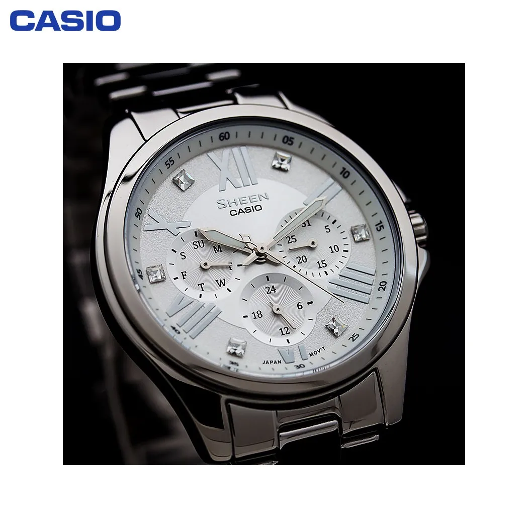 Наручные часы Casio SHE 3806D 7A женские кварцевые на браслете|Женские наручные часы| |