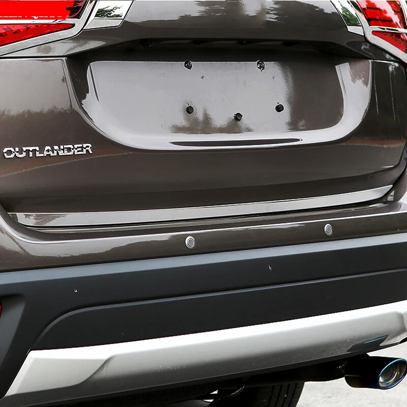 1 шт. наклейка на дверь багажника из нержавеющей стали для mitsubishi outlander 2013 14 15 16 17 2018