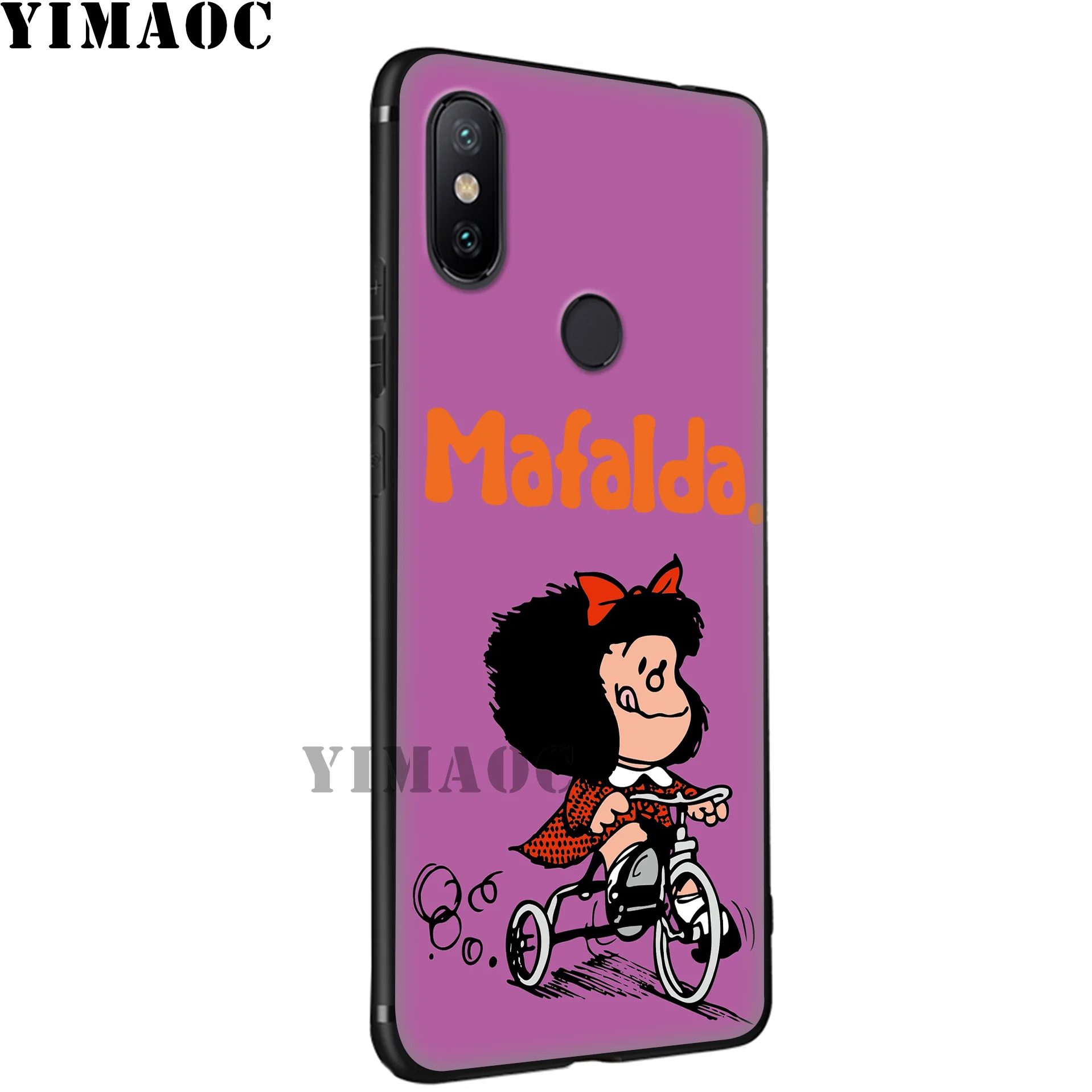 YIMAOC Mafalda Cute Cartoon Soft Case for Xiaomi Mi 9T 9 8 Se 6 MAX 3 A1 A2 Lite MiA1 MiA2 CC9E CC9 6X 5X POCOPHONE F1 |