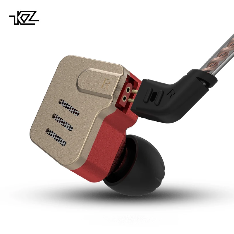 Гибридные наушники вкладыши KZ BA10 5BA для бега Спортивные bluetooth металлические HIFI DJ