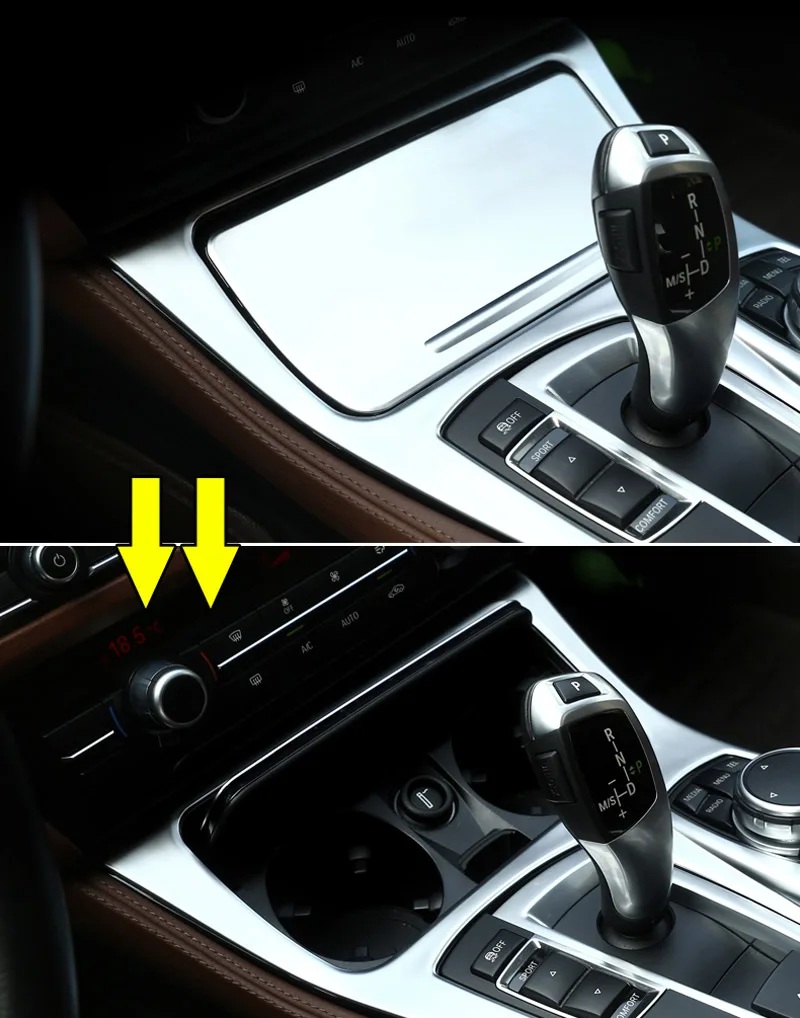 Крышка переключения передач ABS Chrome для центральной консоли BMW 5 Series F10 2014-2017 520li 525li