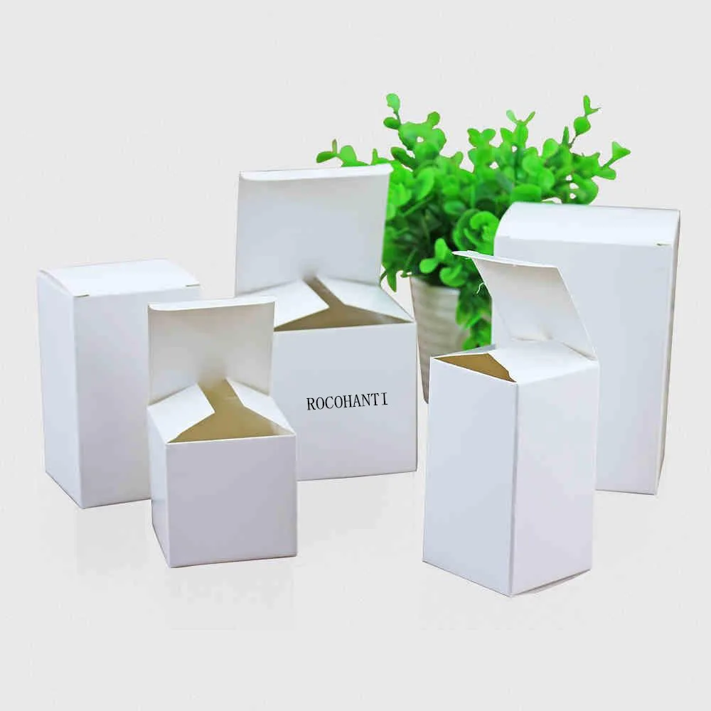 Party Wedding Favors White Gift Box Candy Box Gloss Open Lid 20 Sizes Custom Logo Printed Accept