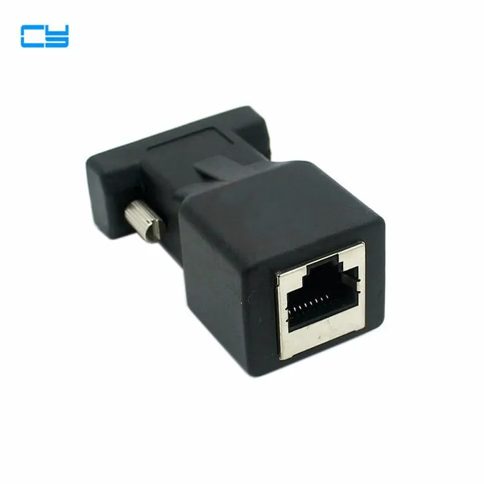 Расширитель VGA RGB HDB 15pin гнездовой к LAN CAT5 CAT6 RJ45 cat6 сетевой кабель женский адаптер