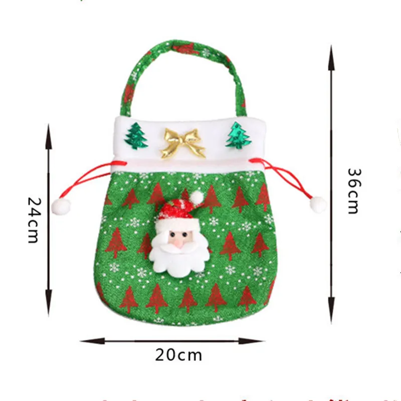 Рождественский подарок bagsChristmas украшения конфеты сумки Детская держатели