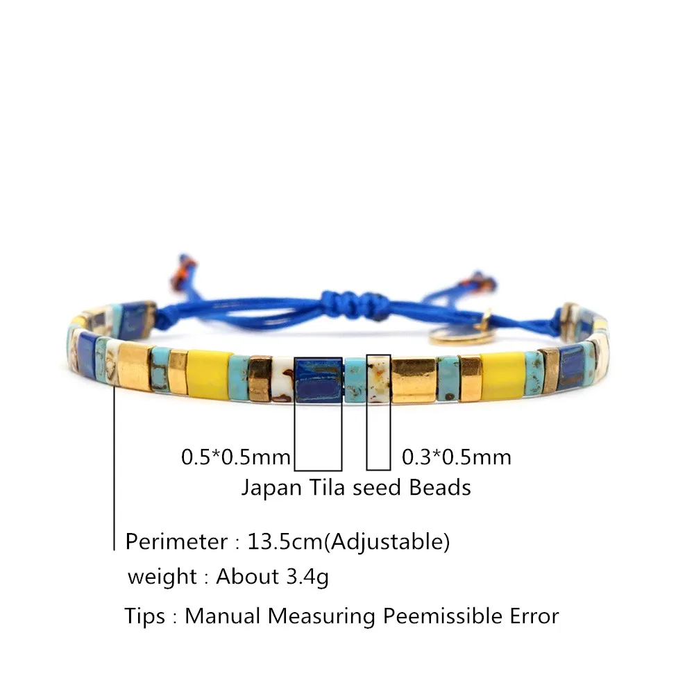 Go2boho Miyuki Charm Bracelets for Women Tila Beads Bracelet Boho Summer Beach Jewelry Gift Girl Beaded Pulseras 2021 | Украшения и