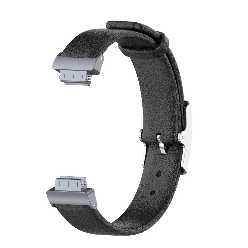 Litchi Veins Adjustable Classic Genuine Leather Replacement Bands for Fitbit Inspire / HR ace2 Fitness Tracker Strap | Электроника