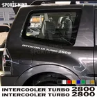 2 X промежуточное турбо охлаждение 2800 стикер автомобиля наклейка автомобиль Стайлинг для марка mitsubishi delica L300 Pajero Shogun аксессуары