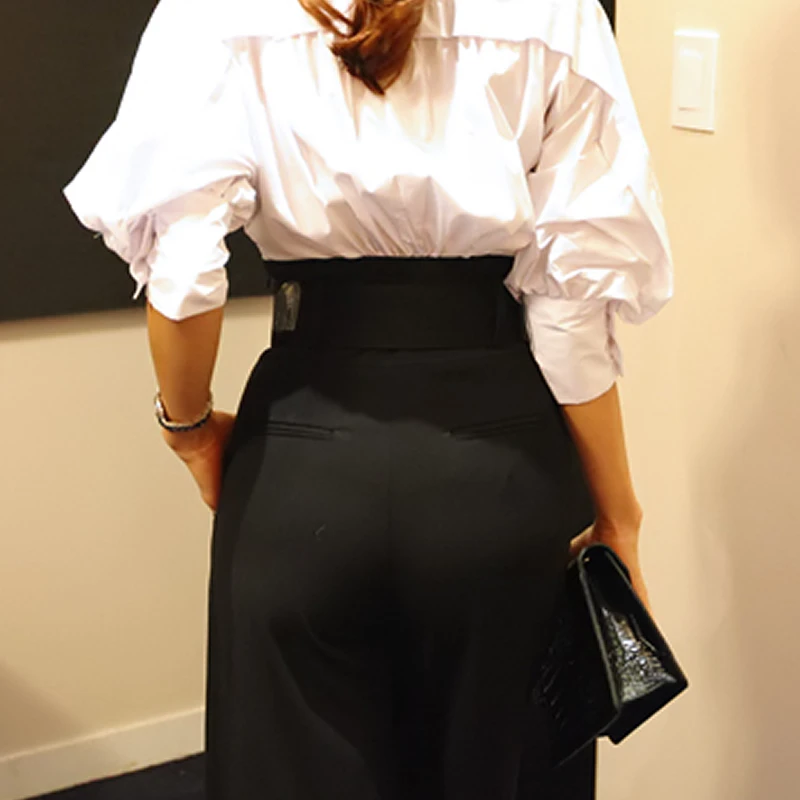 Профессиональные Костюмные брюки весна осень 2020 модные темпераментные с высокой