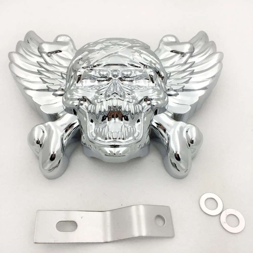 Aftermarket Бесплатная доставка Череп Зомби гудок для 1992 2015 Harley Davidson с боковым
