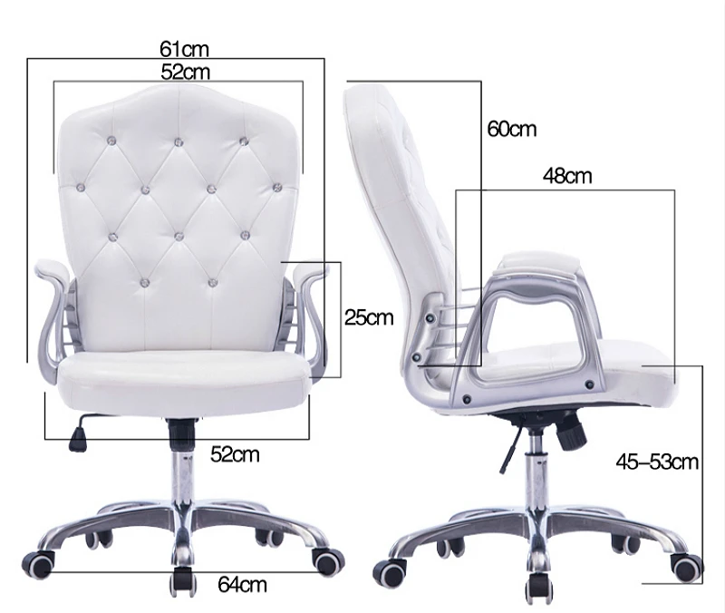 Style Lifted Computer Chair Household Multi-function Swivel Rotated Office Executive Slidable Makeup Stool | Мебель