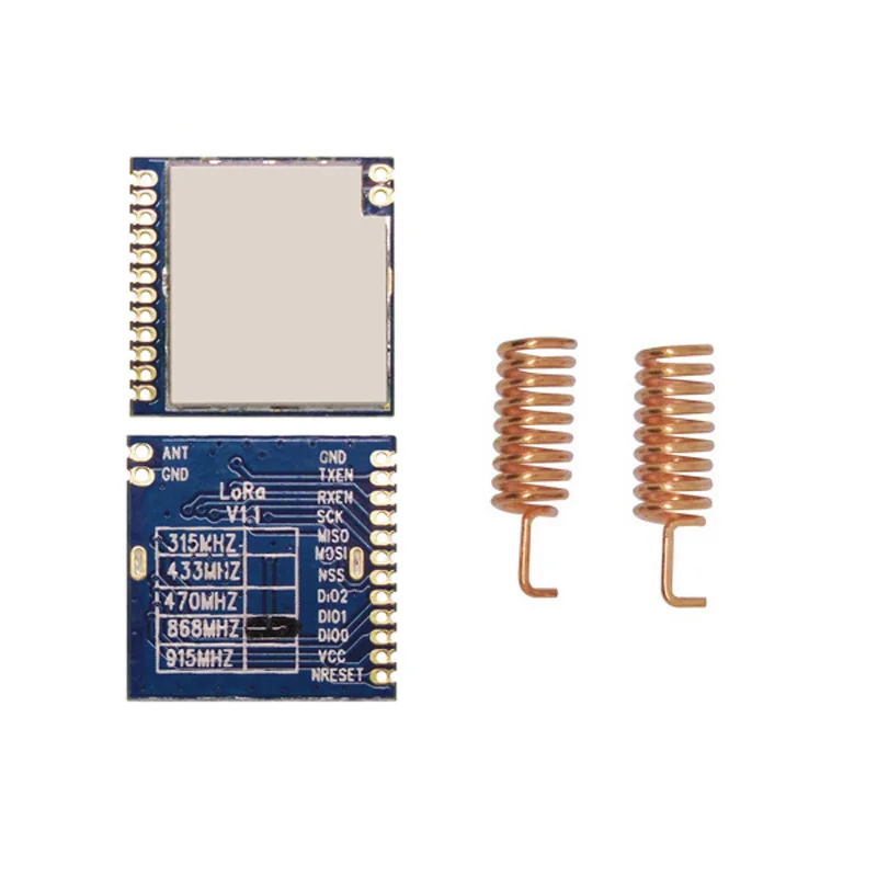 2 шт. LoRa1276 + пружинная антенна 915 МГц модуль беспроводного приемопередатчика 20 дБм