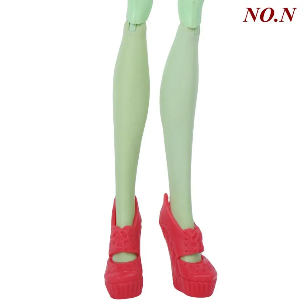 Прозрачный Высококачественные кукольные туфли для куклы Monster high, свадебная одежда для вечеринки, смешанные стильные туфли на высоком каблуке, сандалии, игрушки, аксессуары - Цвет: Прозрачный