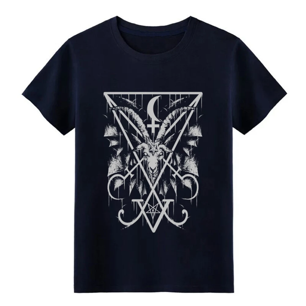 Мужская футболка с коротким рукавом sigil of Lucifer and Baphomet из коллекции 50/50 года S-XXXL