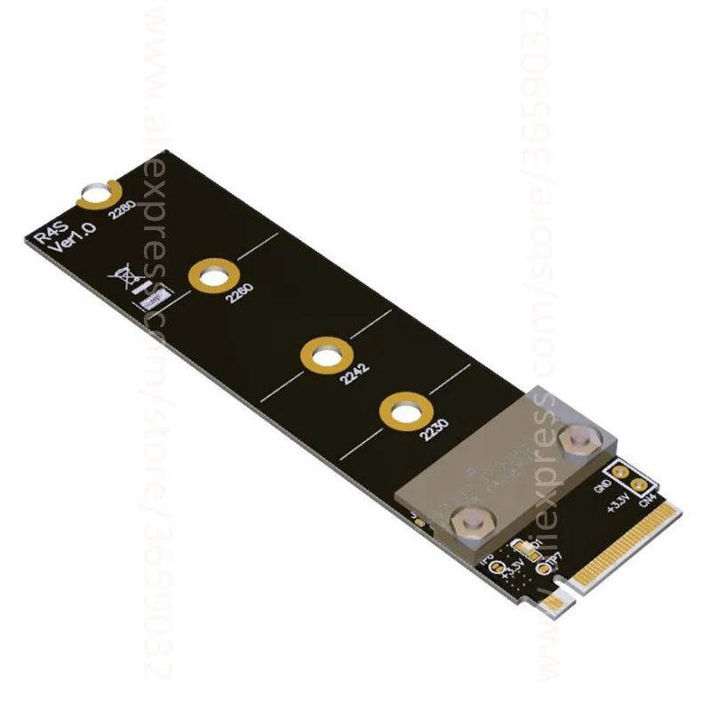 M2 M.2 NGFF NVMe M key к PCI e x16 Райзер карте Gen3.0 кабель 32G/bps Express PCIe 16x Удлинительный ключ 2230
