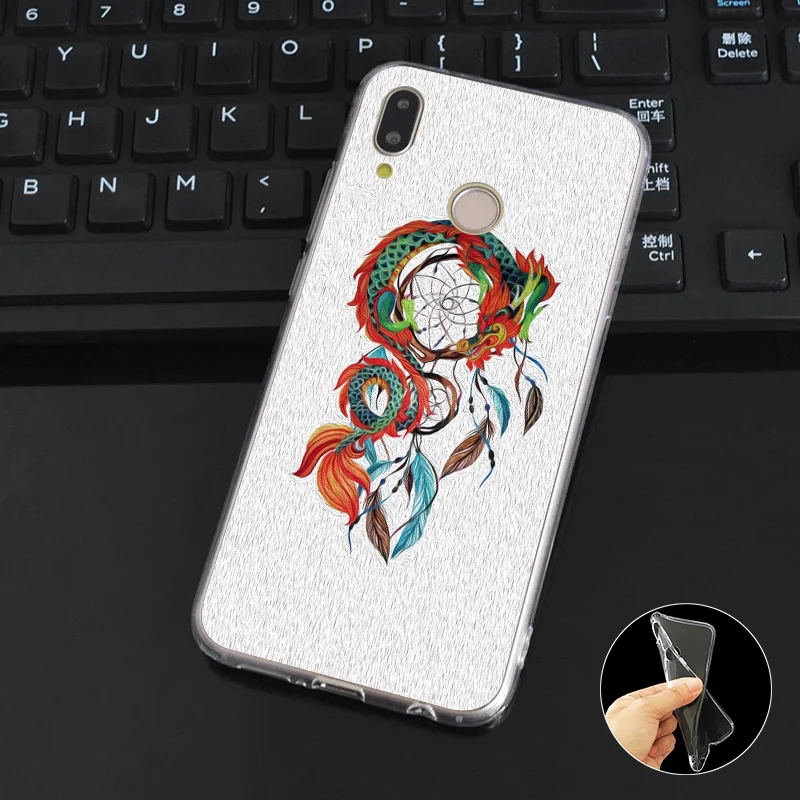 DREAMFOX M298 The Chinese Zodiac Dragon Soft TPU Silicone Case Cover For Huawei Honor 6A 6C 6X 7C 7X 8 Lite Pro |