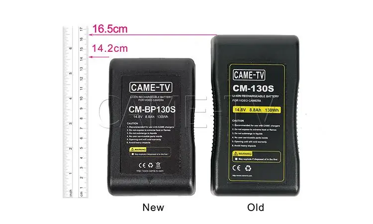 CAME-TV компактный литий-ионный аккумулятор с v-креплением 130Wh