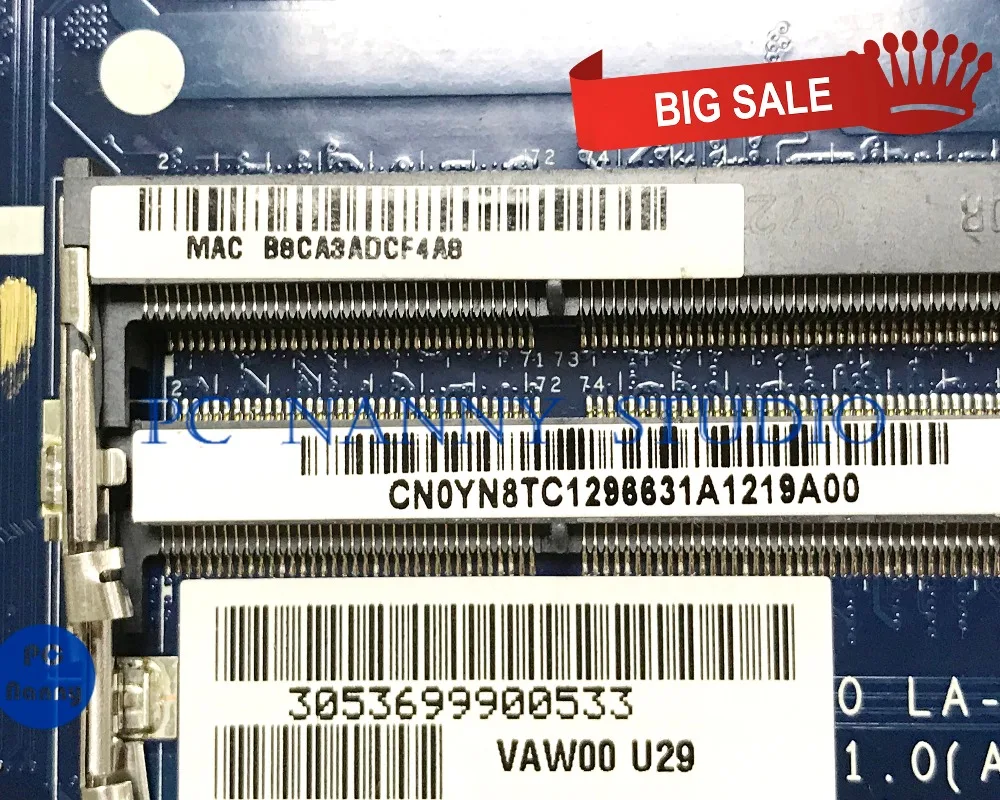 ПК Няня для Dell Inspiron 15 5521 3521 материнская плата ноутбука 0YN8TC YN8TC LA-9104P DDR3 997