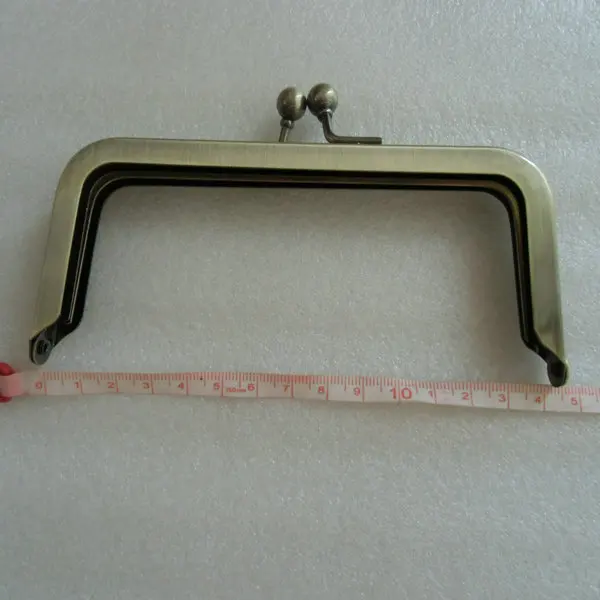 5 1/2  x  2 1/2 inch  Antique Brass Clutch Purse Frame Without Loops