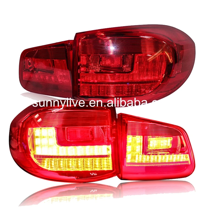 Задние фонари для Volkswagen Tiguan светодиодный задний фонарь 2009-2012 года красный цвет LF |