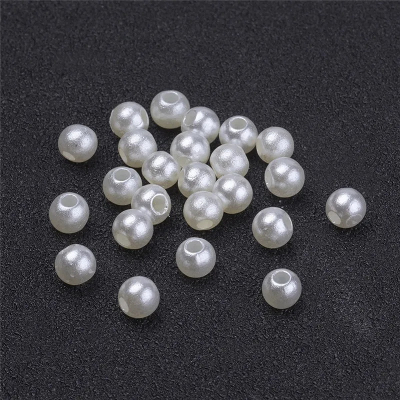 

Pandahall 17000pc/500g Imitated Pearl Acrylic Beads Round Ivory purple DIY Jewelry Accessories Finding Making Supplies 4mm