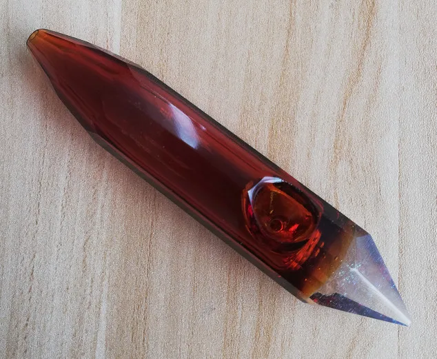 amber Хрустальная курительная трубка из натурального камня табачная трубка - Цвет: amber