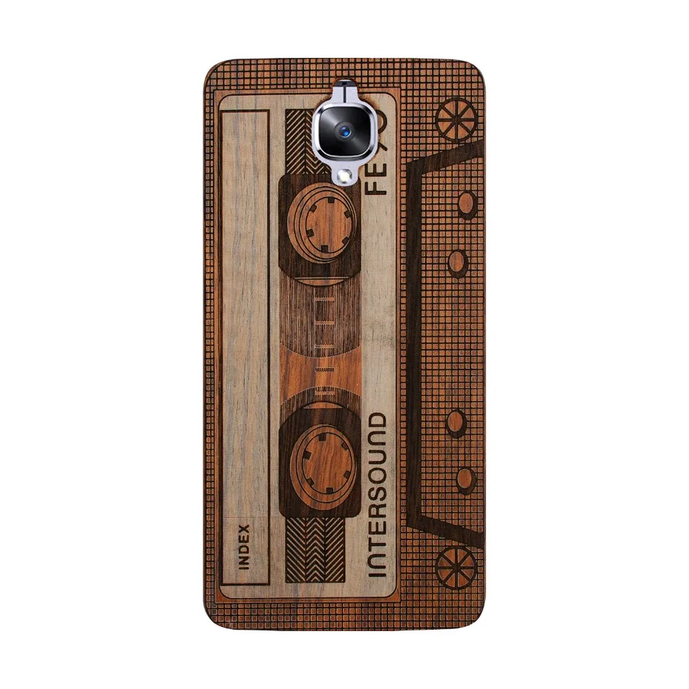 Оптовая продажа 30 шт./лот Techase деревянные чехлы для телефонов Oneplus 3 защитная