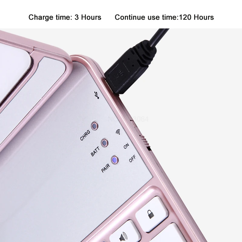 Landas для iPad 9,7 клавиатура Bluetooth беспроводная клавиатура с подсветкой 360 Вращение Роскошные клавиатуры для iPad Air Case 9,7 дюймов