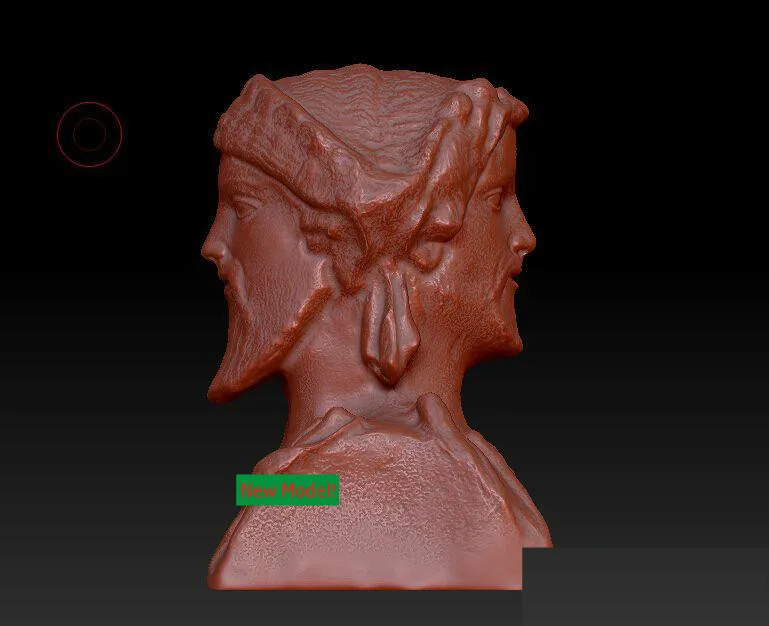 3D модель формата stl твердая вращающаяся скульптура для станка с ЧПУ двусторонняя
